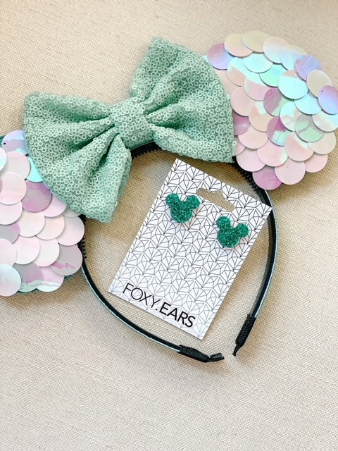Hidden Mickey Sparkle Teal